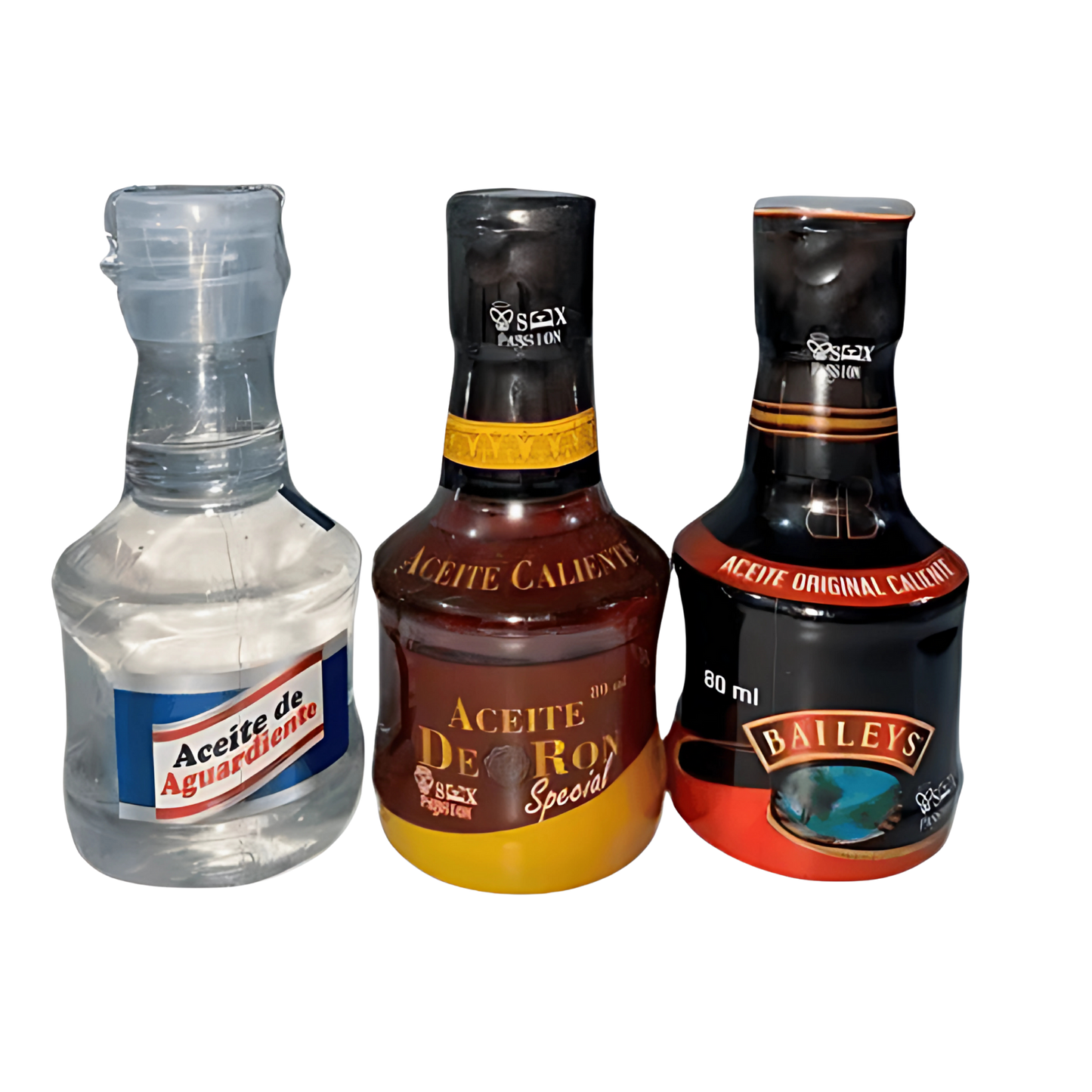 Aceite Caliente Comestible Sabor Licor 80 ml