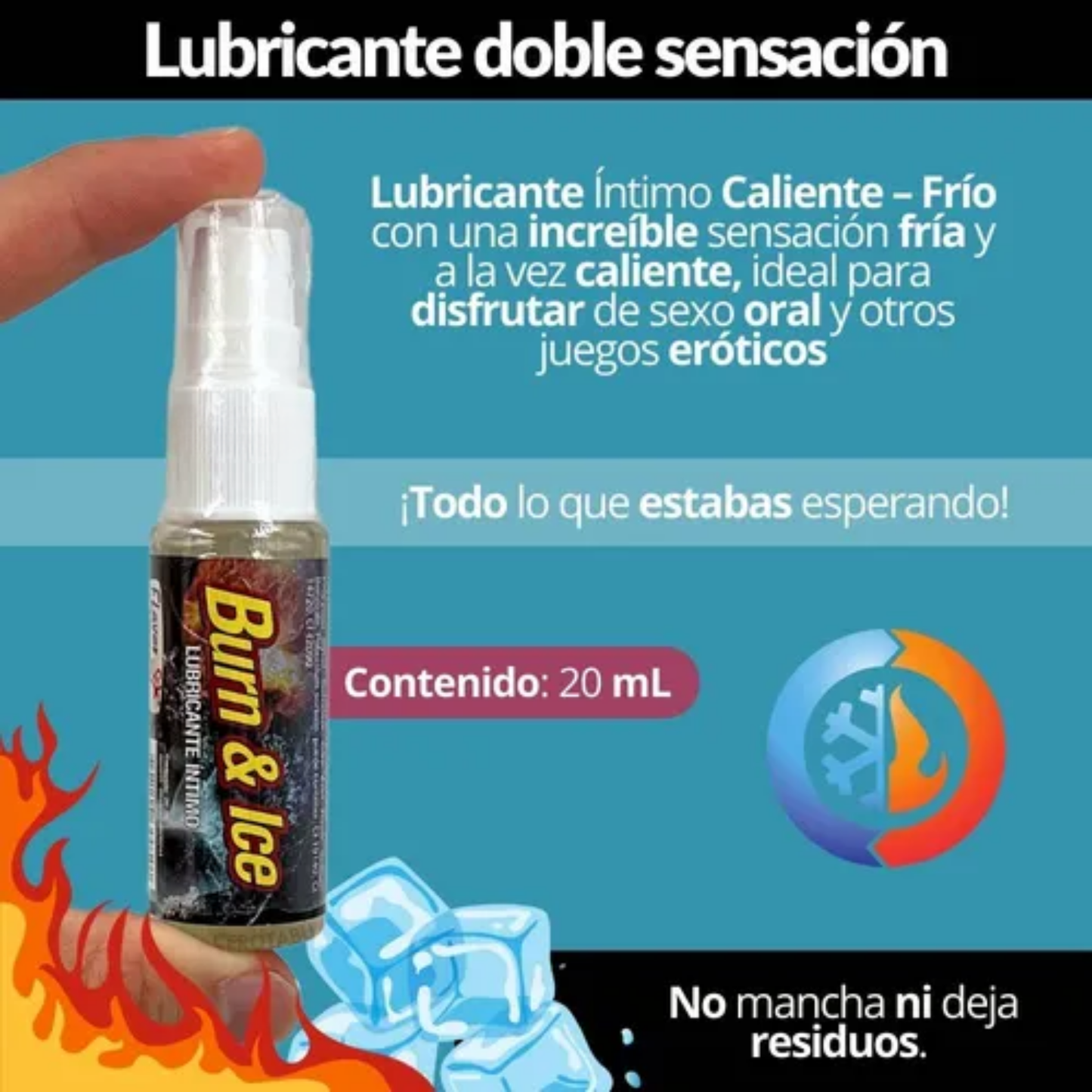 Lubricante Íntimo Burn & Ice 20 ml