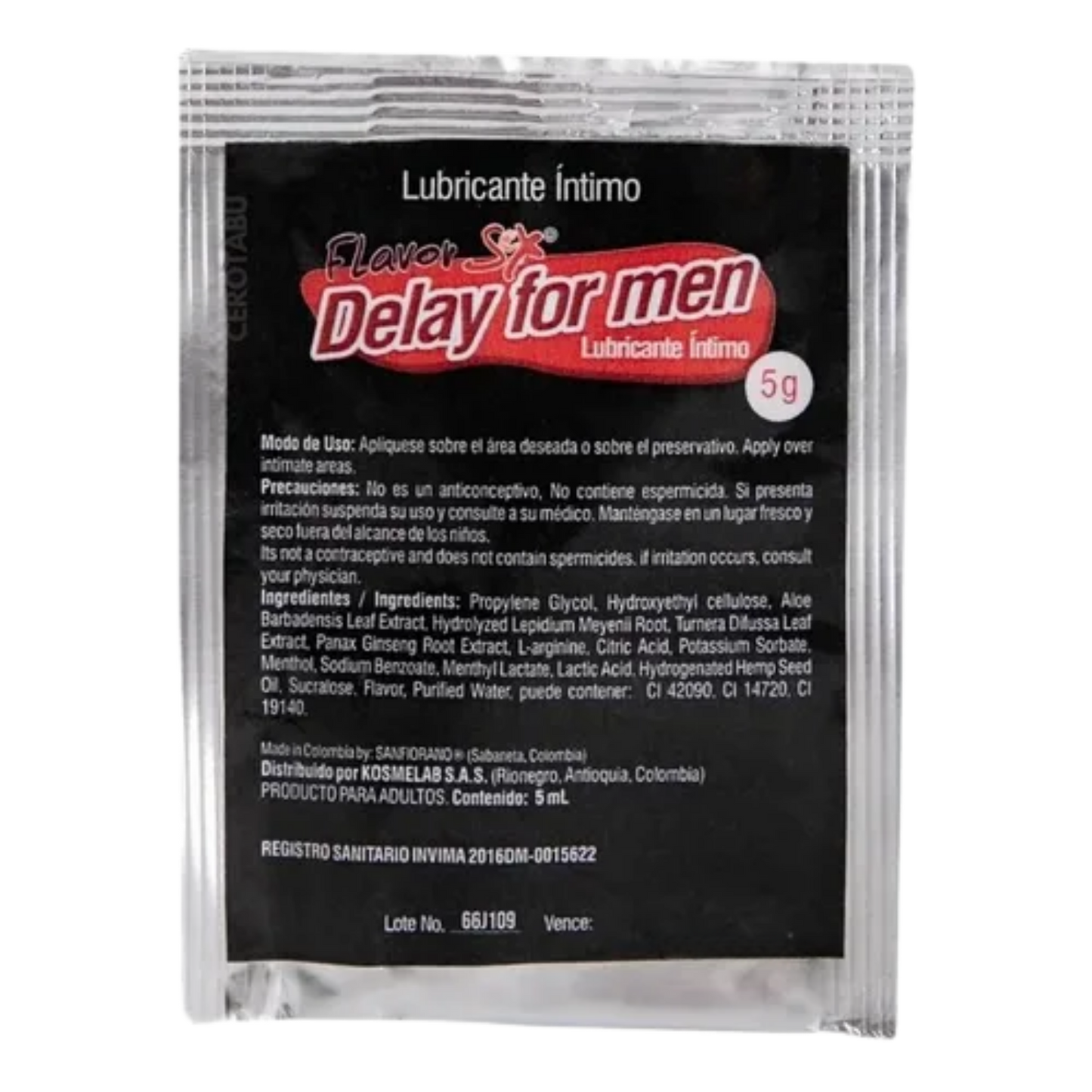 Retardante Íntimo Delay For Men Gel