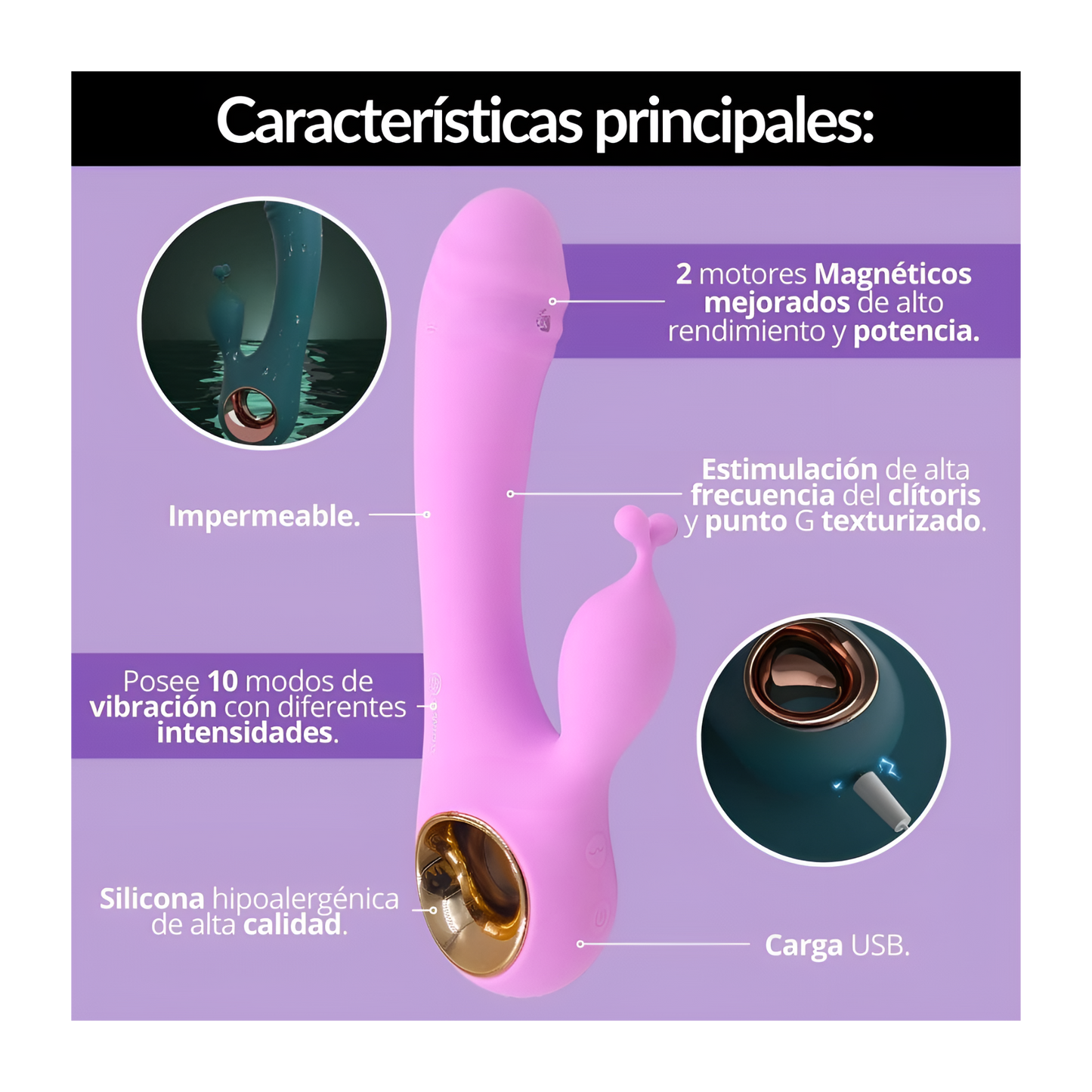 Vibrador Doble Tifany Camtoyz