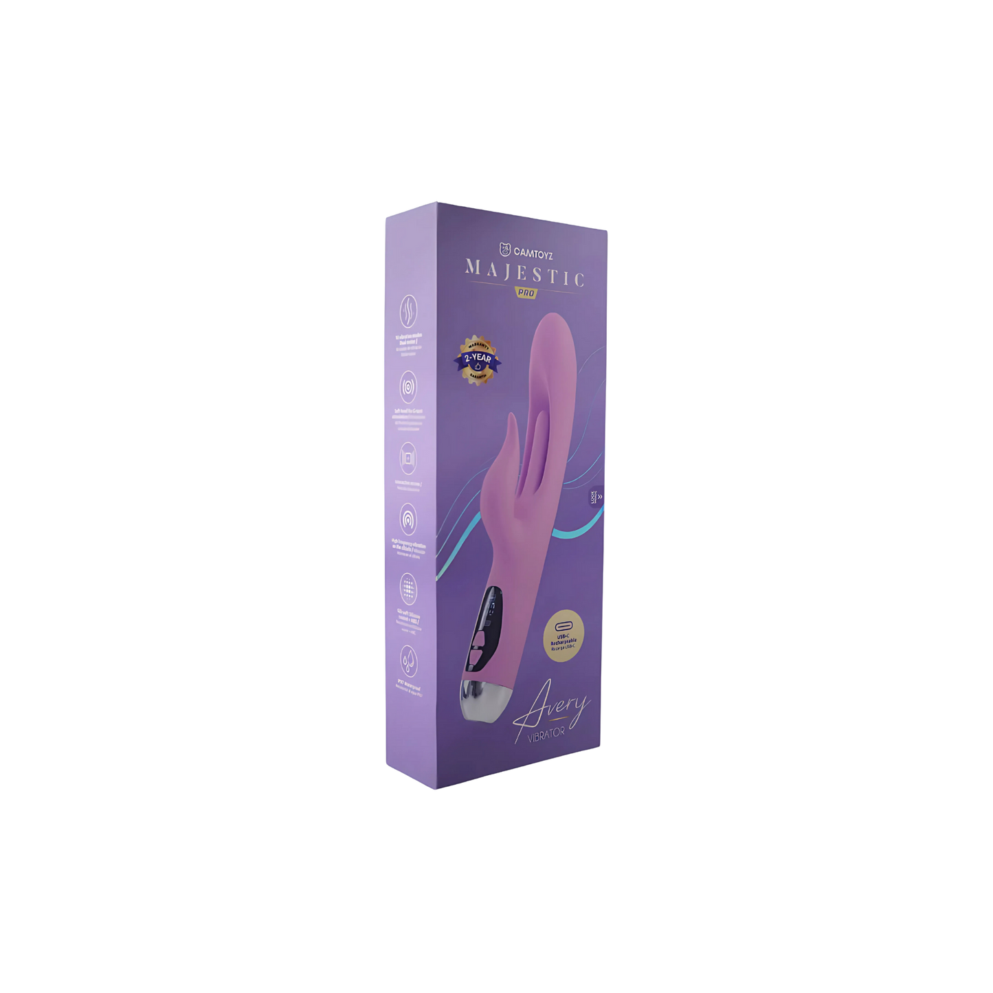 Vibrador Avery Camtoyz con Carga USB-C