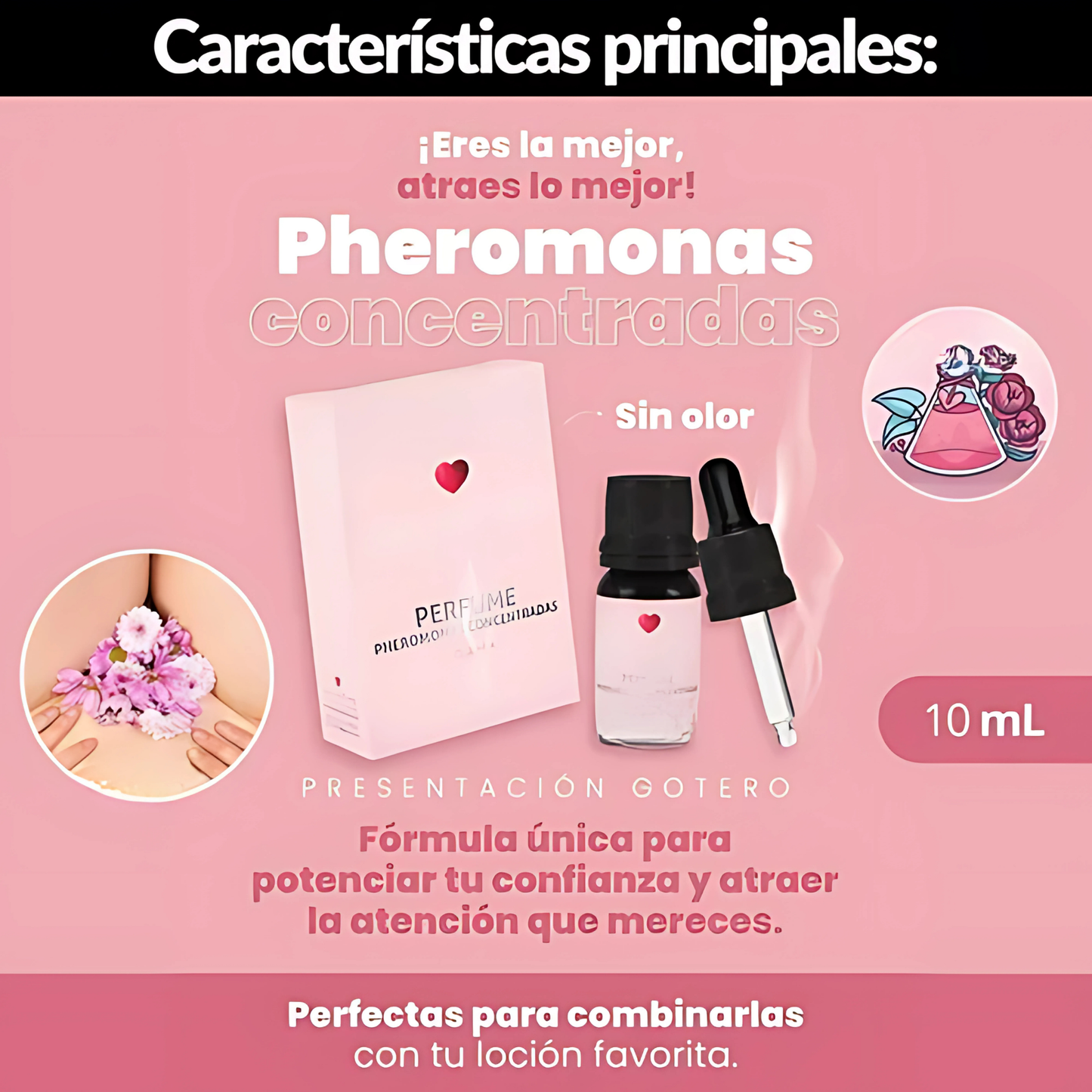 Perfume con Feromonas para Dama Sen Íntimo 10 ml