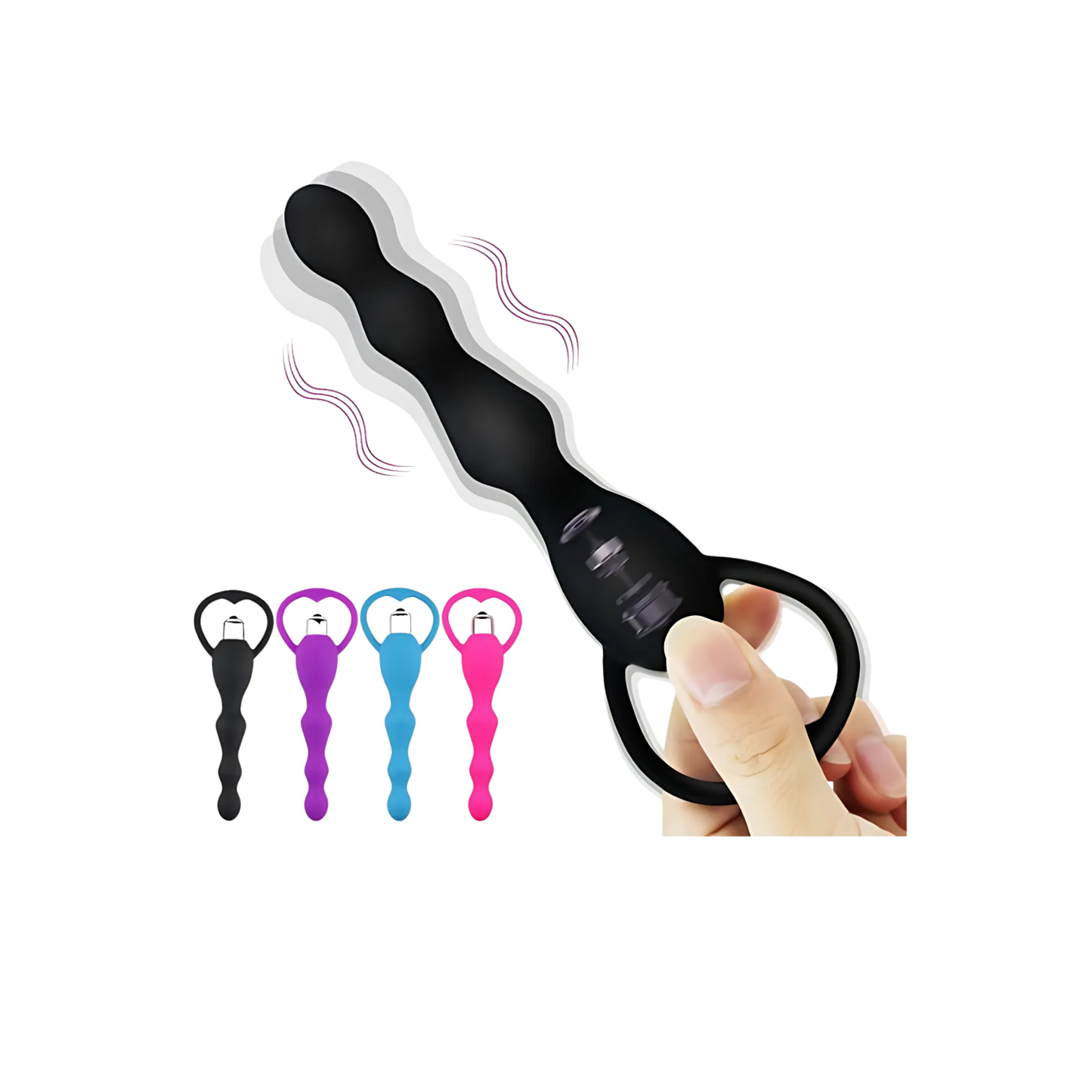 Vibrating Silicone Anal Beads