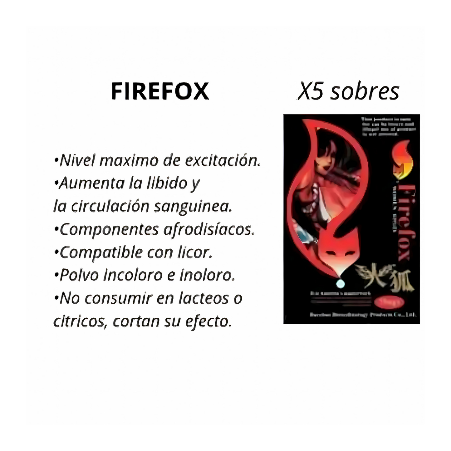 Estimulante Femenino Fire Fox 5g