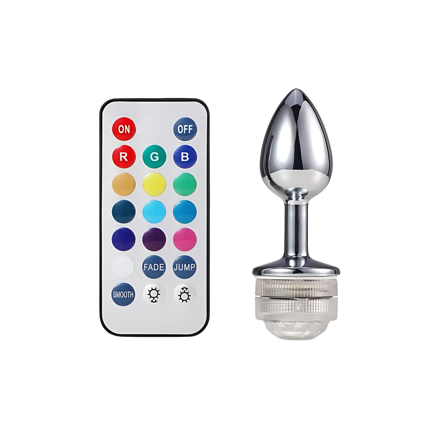 Plug Anal Acero Inoxidable con Luz LED