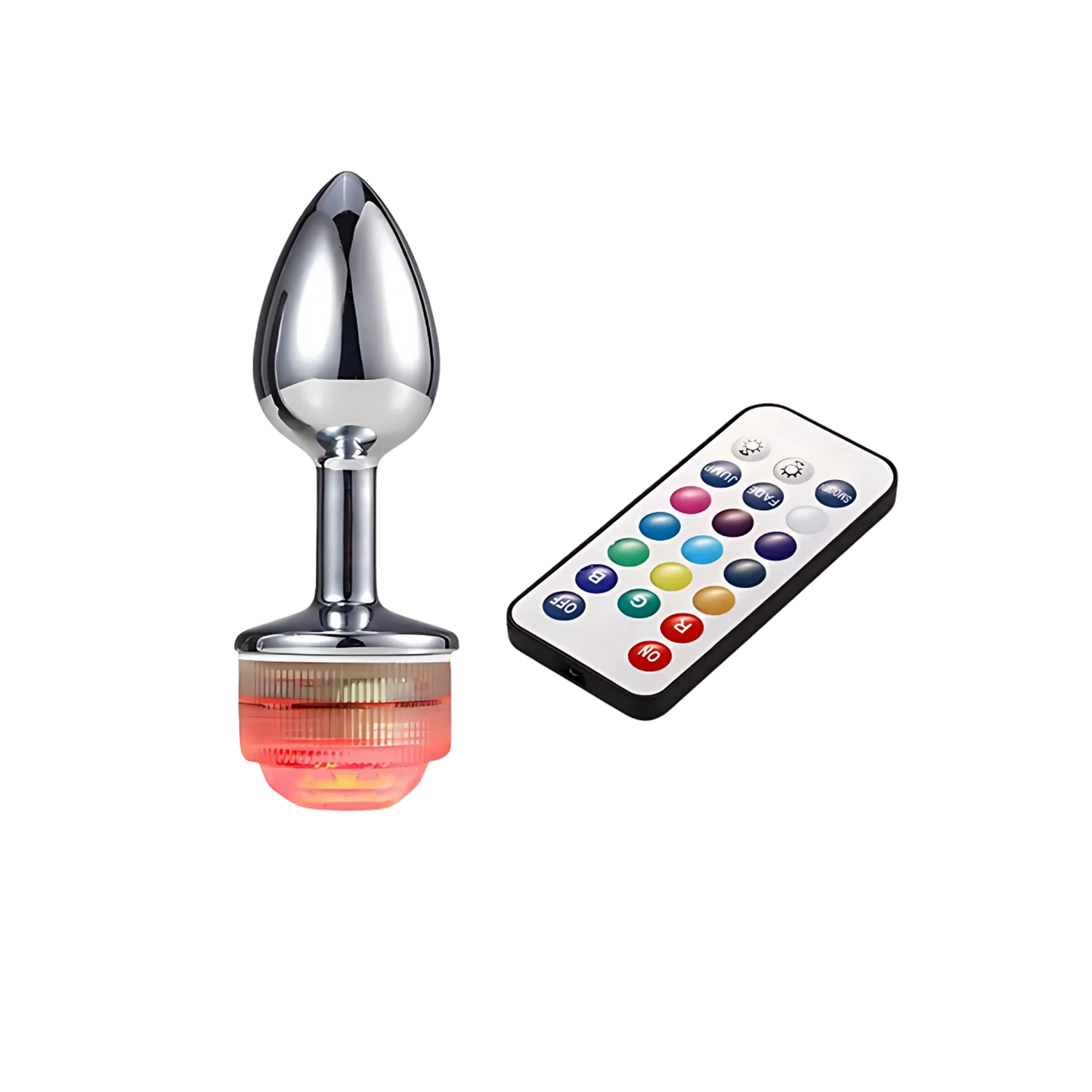 Plug Anal Acero Inoxidable con Luz LED