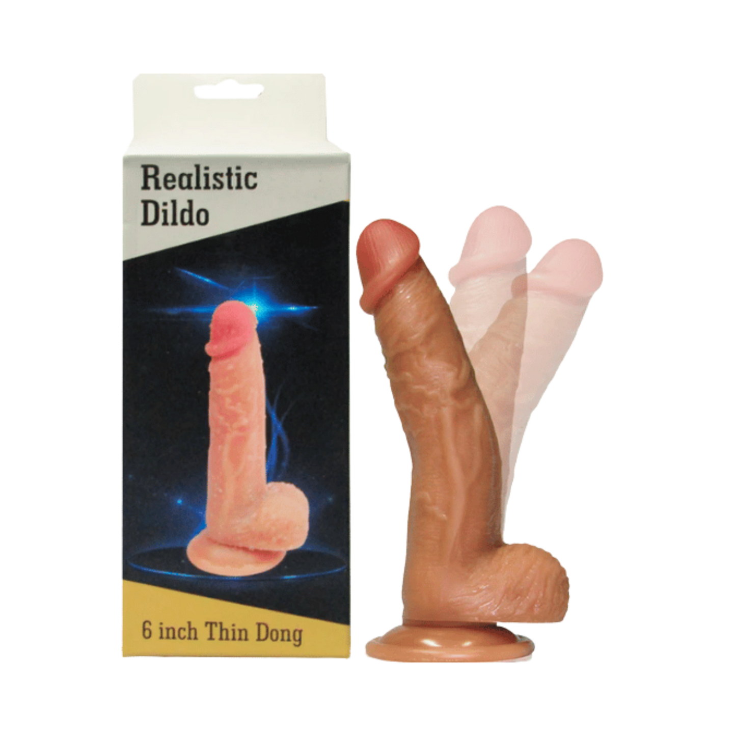 Dildo Vertebrado Realista con Testículos