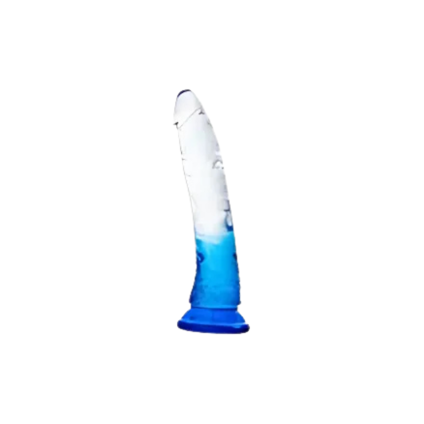 Dildo Transparente Degradé Sin Testículos