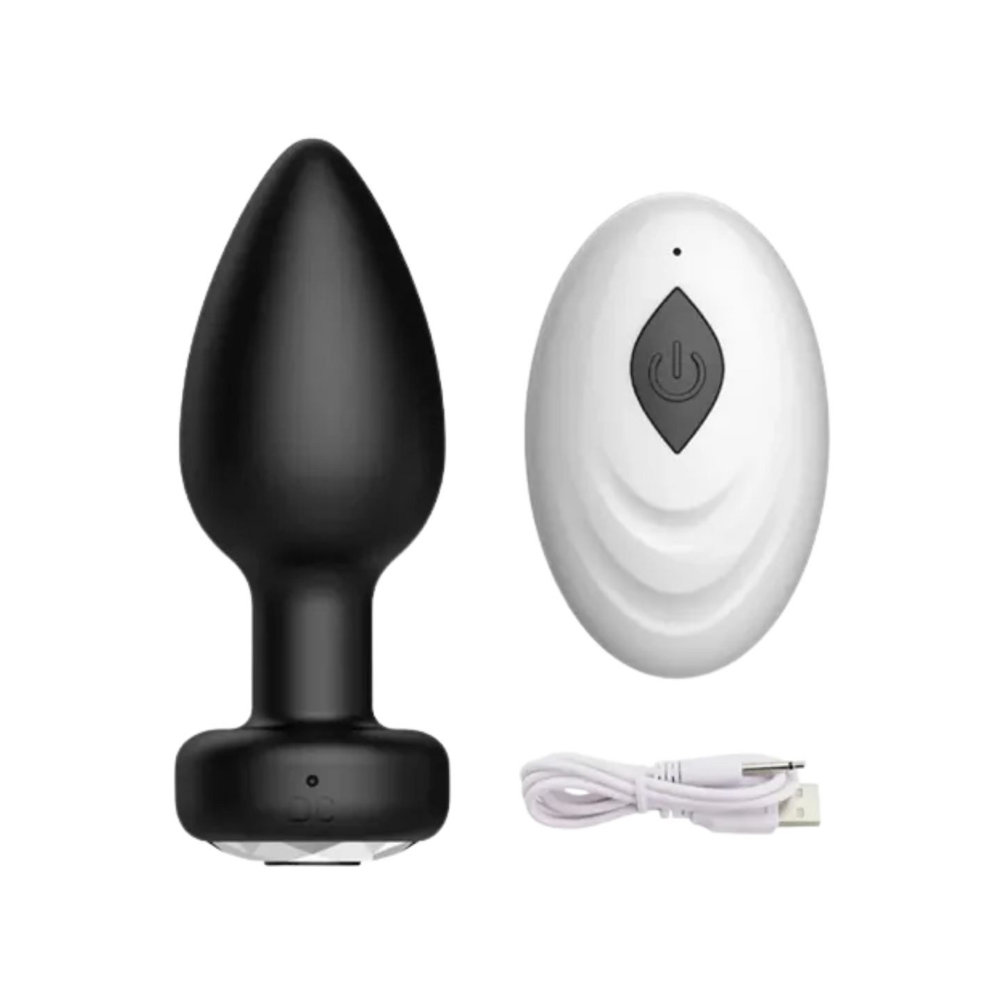 Plug Vibrador Anal Liso Inalámbrico