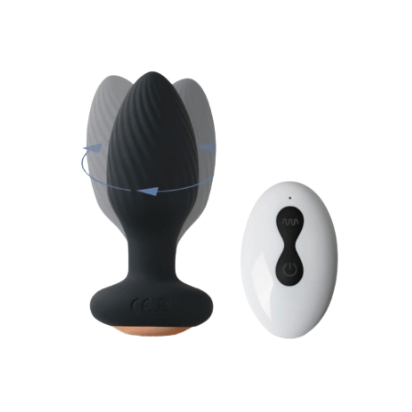 Vibrador Anal con Rotación