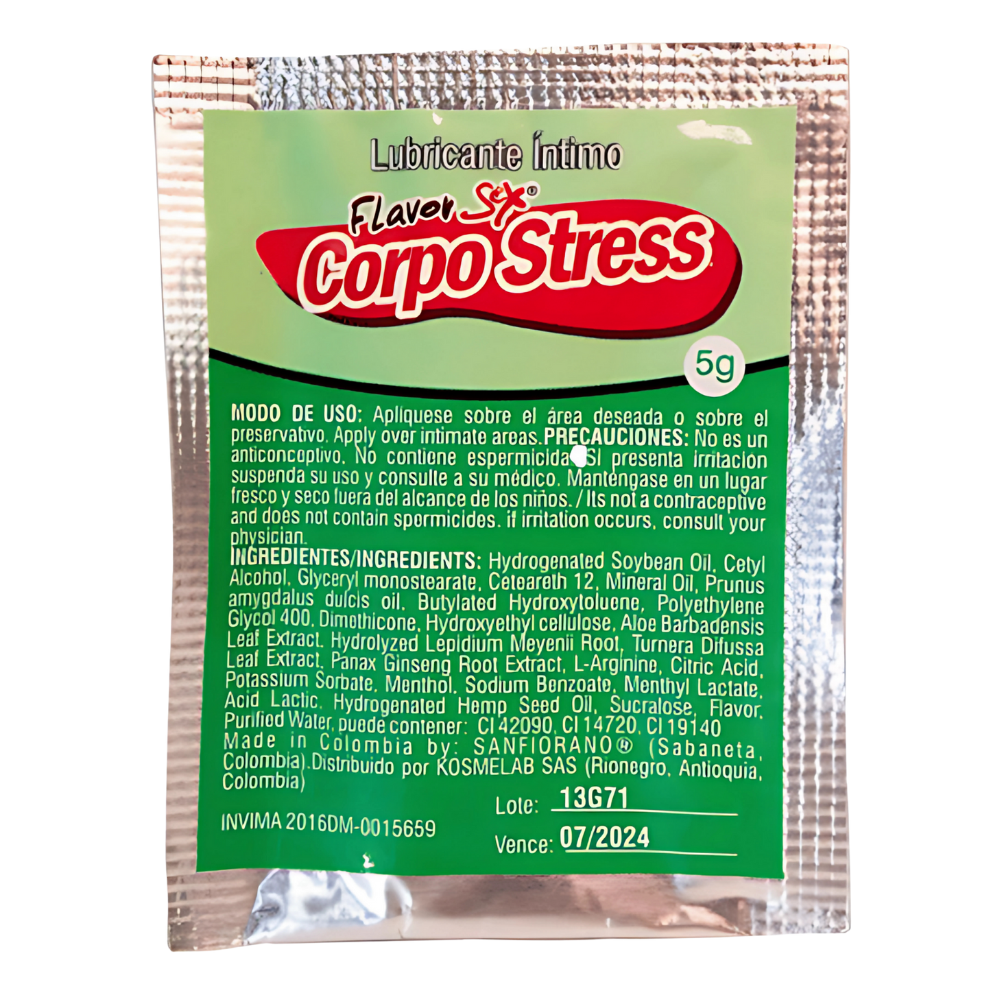 Gel Estrechante Íntimo Corpo Stress