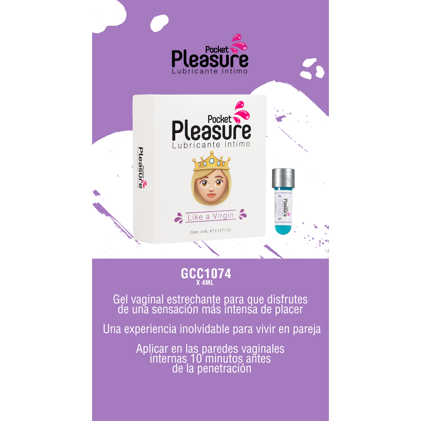Gel Estrechante Íntimo Virgin Pleasure 4 ml