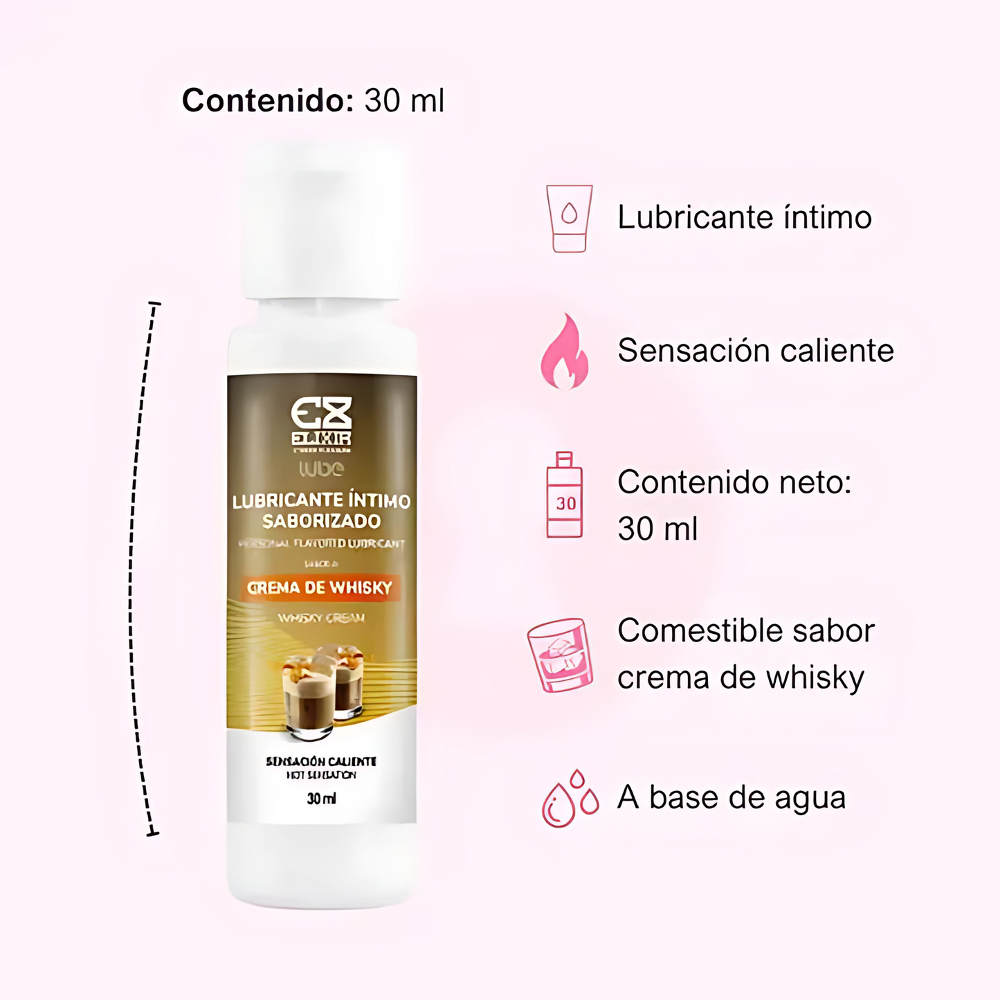 Lubricante Íntimo Elixir Crema de Whisky 30 ml