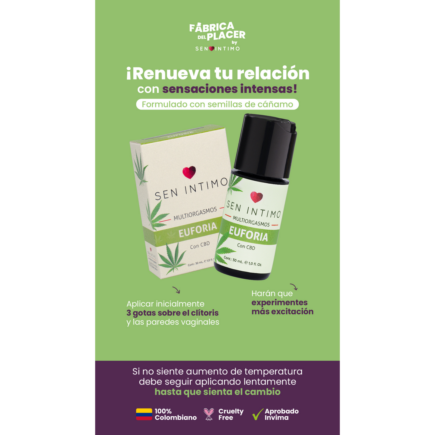 Multiorgasmos Euforia Sen Íntimo 30 ml