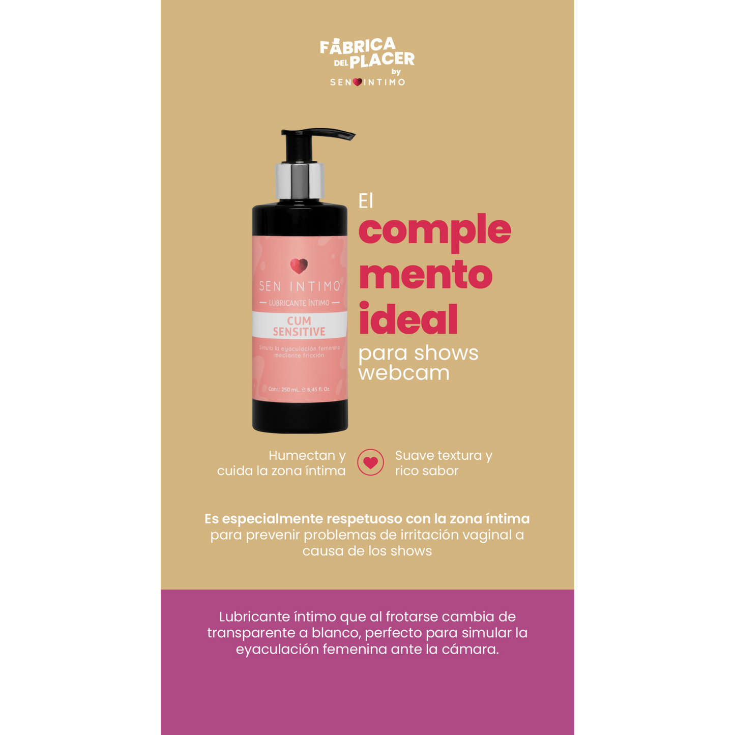 Lubricante Íntimo Cum Sensitive Sen Intimo 250 ml