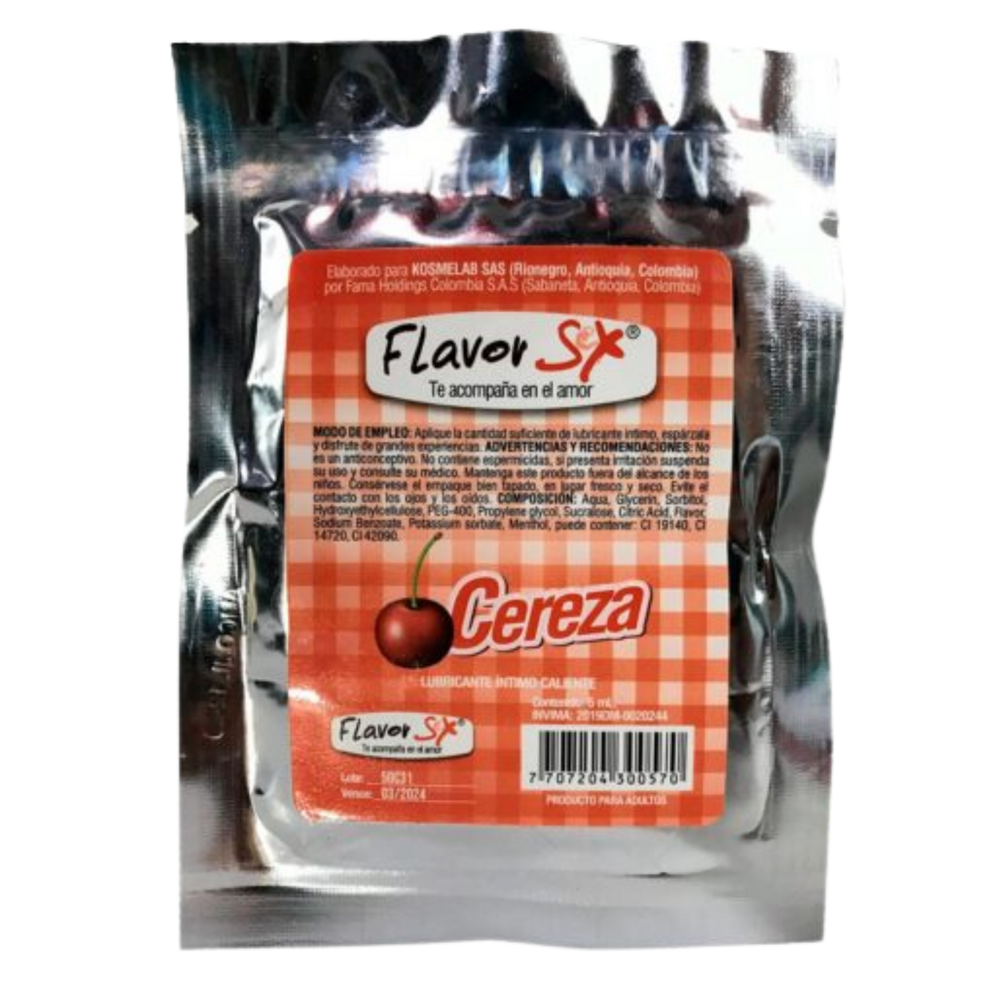 Lubricante Íntimo en Sachet Flavor 5 ml