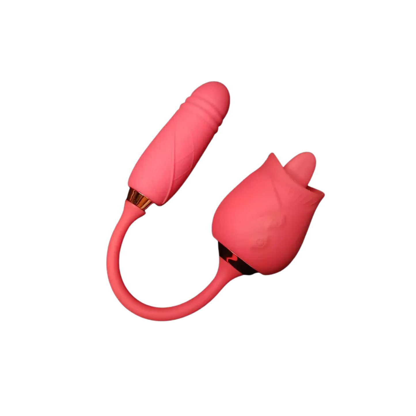 Estimulador Rosa 2 en 1 – Lengua Lamedora + Consolador Anal