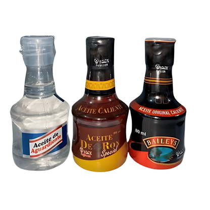Aceite Caliente Comestible Sabor Licor 80 ml