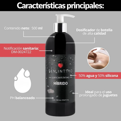 Lubricante Sen Íntimo Híbrido  500 ml