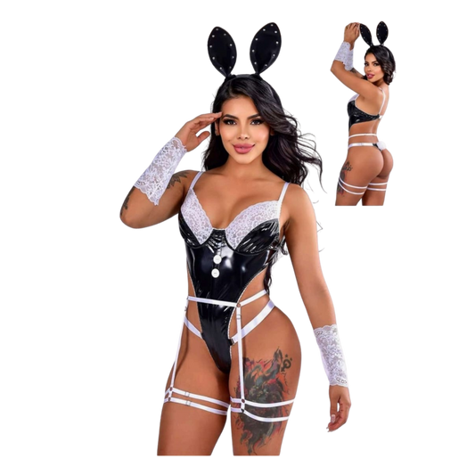 Conjunto Fantasía Nocturna "Conejita Vamp"