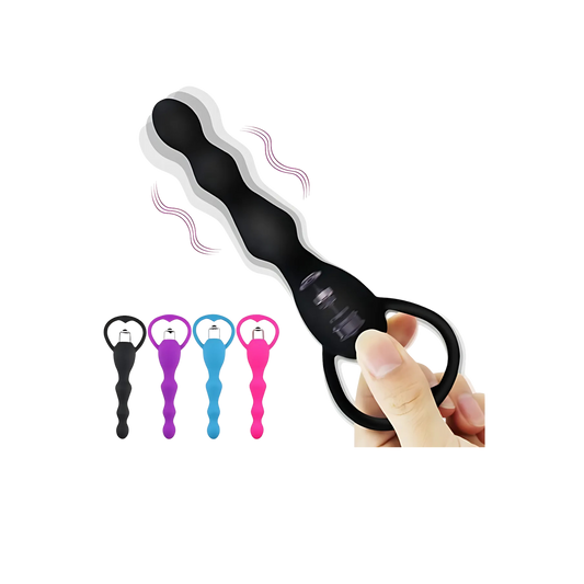 Vibrating Silicone Anal Beads