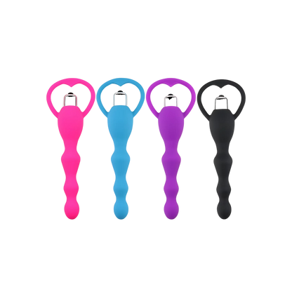 Vibrating Silicone Anal Beads