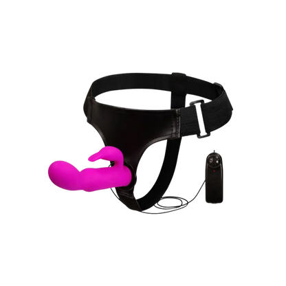 Arnés Femenino con Dildo Rabbit y Vibración Ultra Clitorial