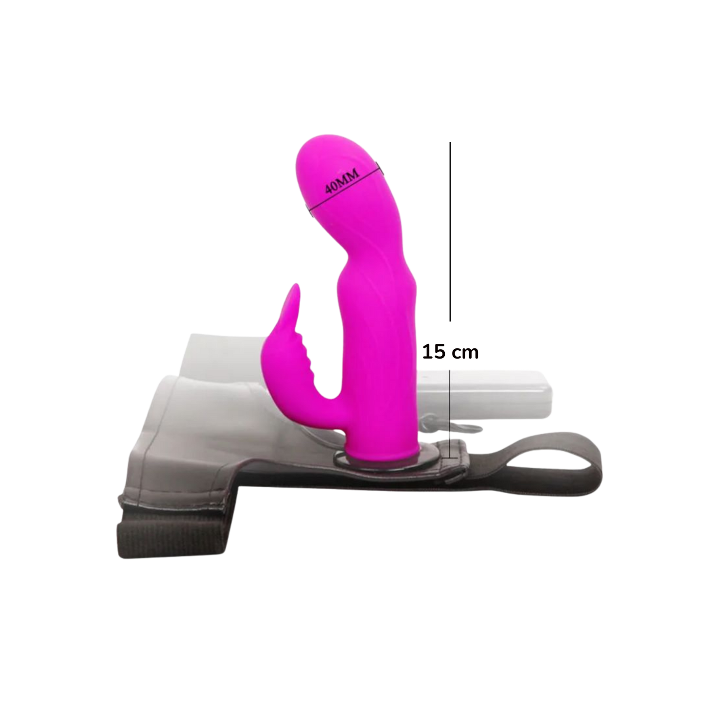 Arnés Femenino con Dildo Rabbit y Vibración Ultra Clitorial