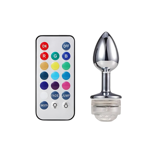 Plug Anal Acero Inoxidable con Luz LED