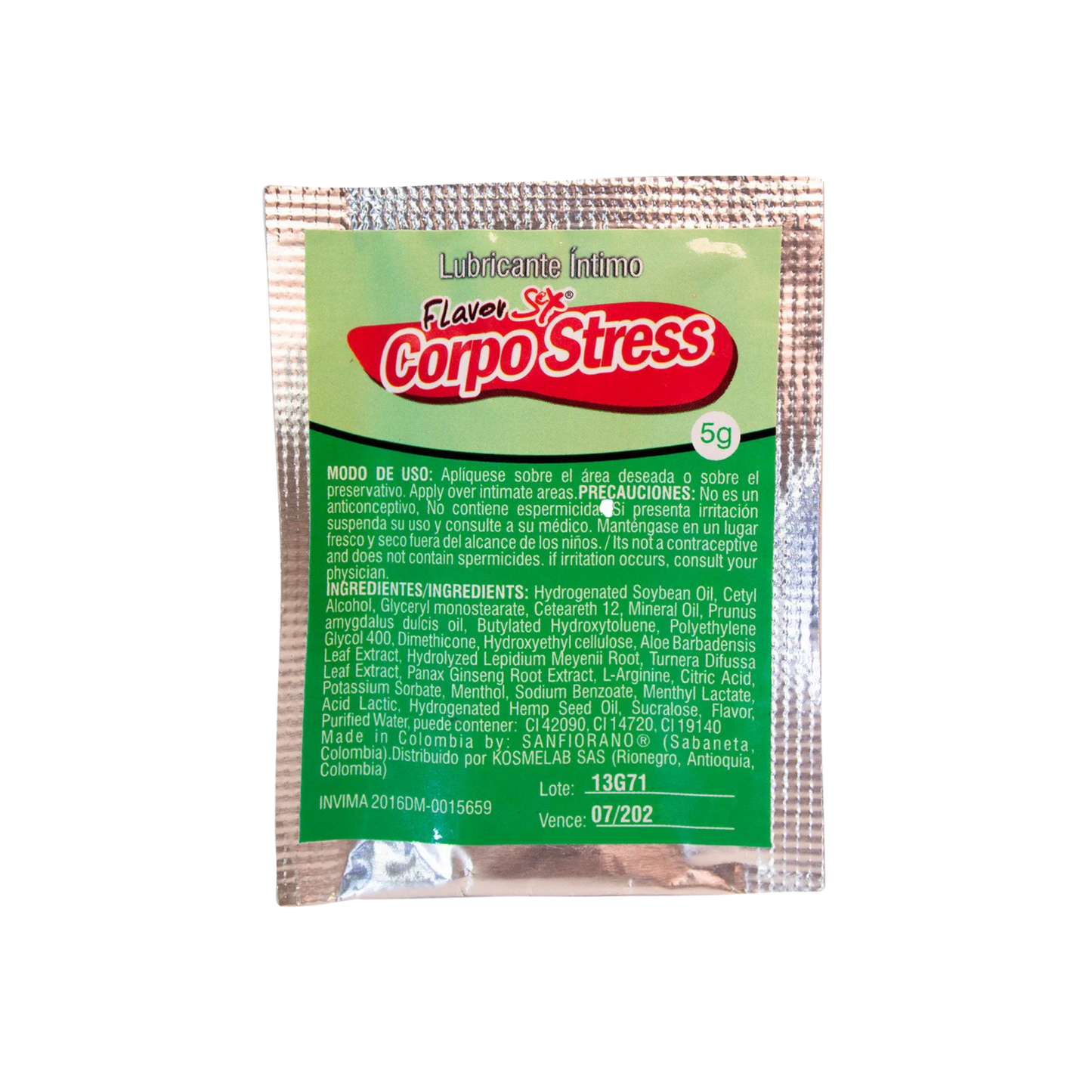 Estrechante Íntimo Gel Corpo Stress