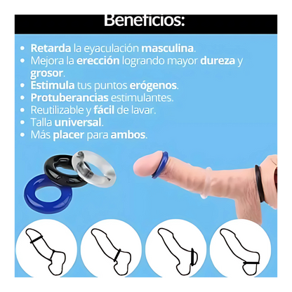 Anillos x3 Stay Hard