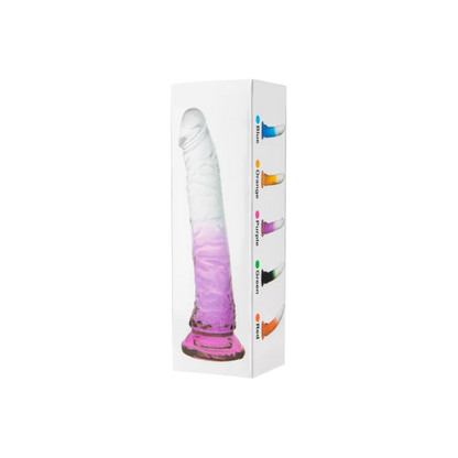 Dildo Transparente Degradé Sin Testículos