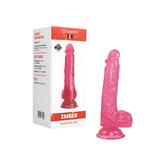 Dildo Realista Ember Rosado Camtoyz