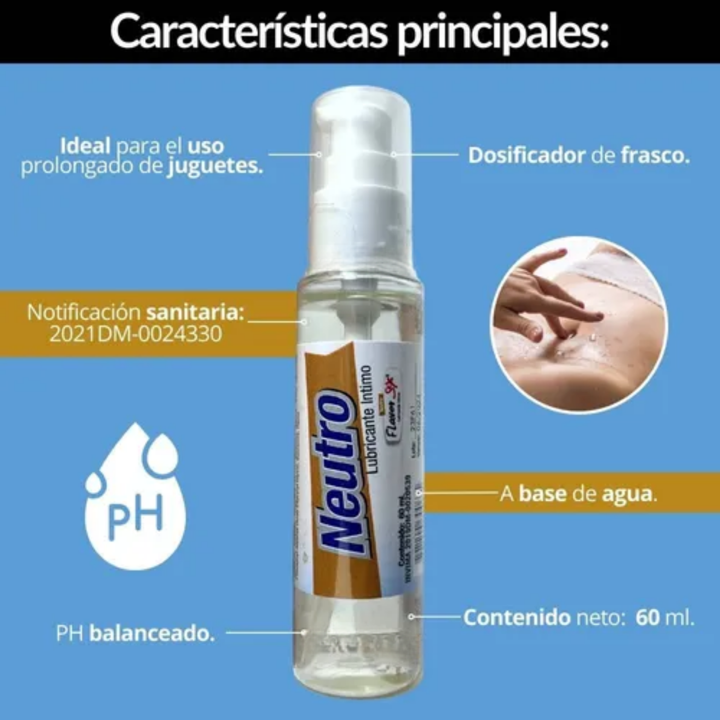 Lubricante Neutro Flavor  60 ml