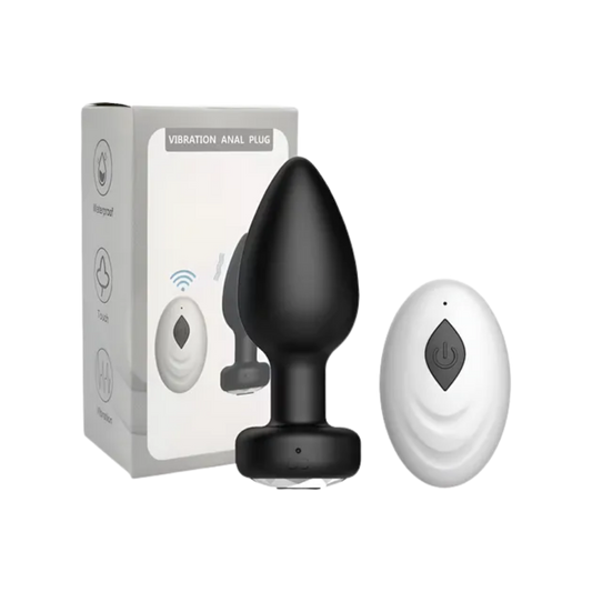 Plug Vibrador Anal Liso Inalámbrico