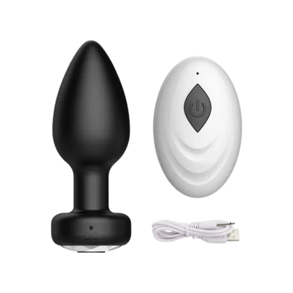 Plug Vibrador Anal Liso Inalámbrico
