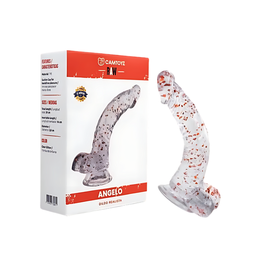 Dildo Realista Raw Angelo Transparente