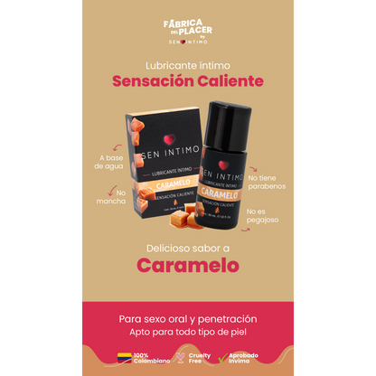 Lubricante Caliente Caramelo  Sen Intimo 30 ml