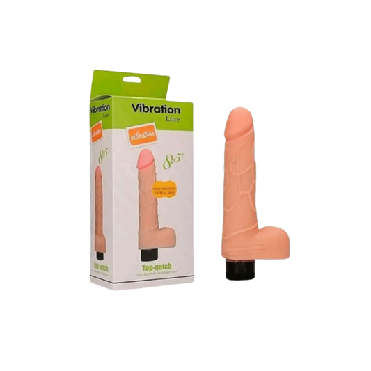 Vibrador Realista Lure con Testículos