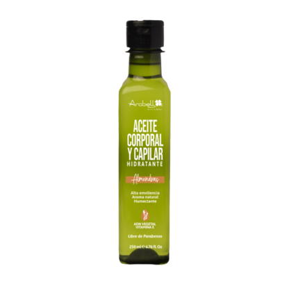 Aceite Corporal Multifuncional Arobell  Masajes y Cuidado Capilar 250 ml