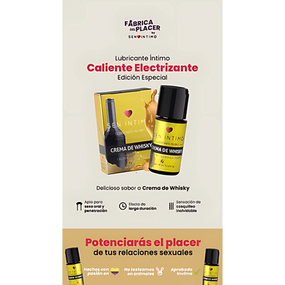 Lubricante Electrizante Crema de Whisky Sen Intimo 30 ml