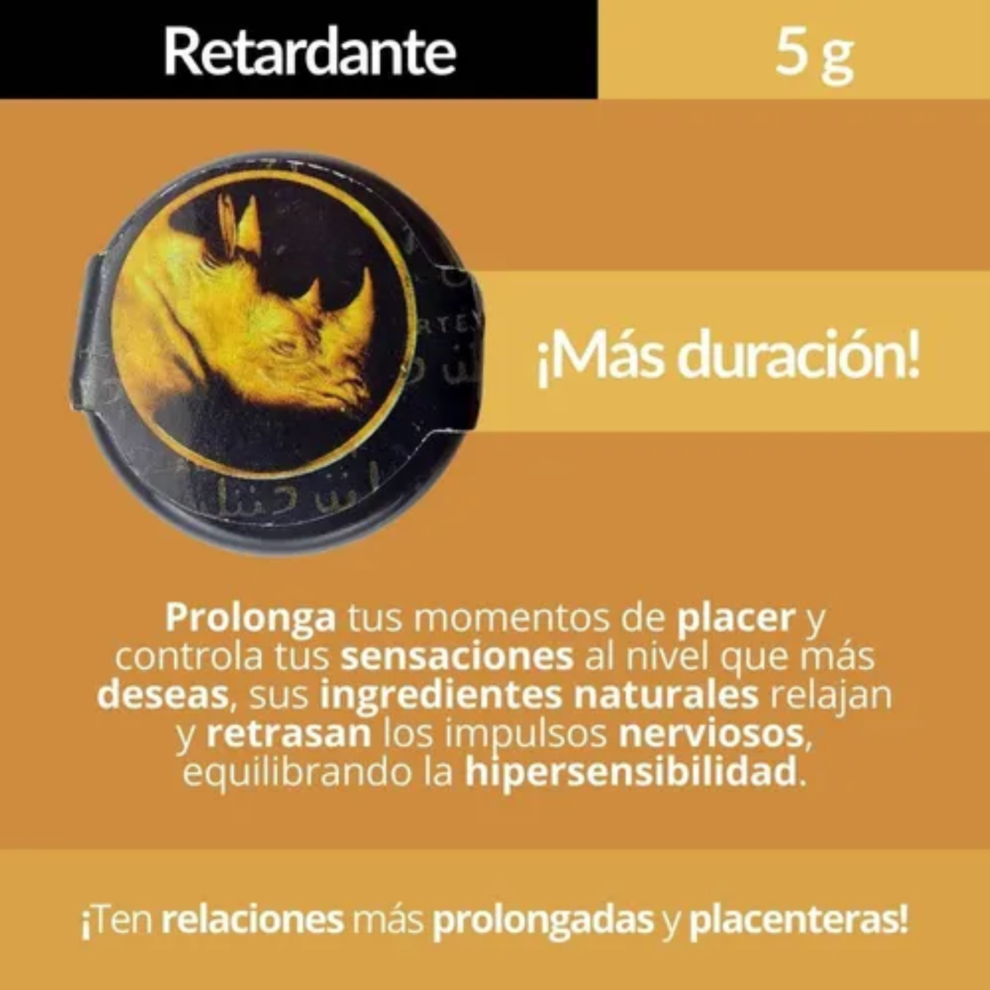 Retardante en Crema Rino  5 g