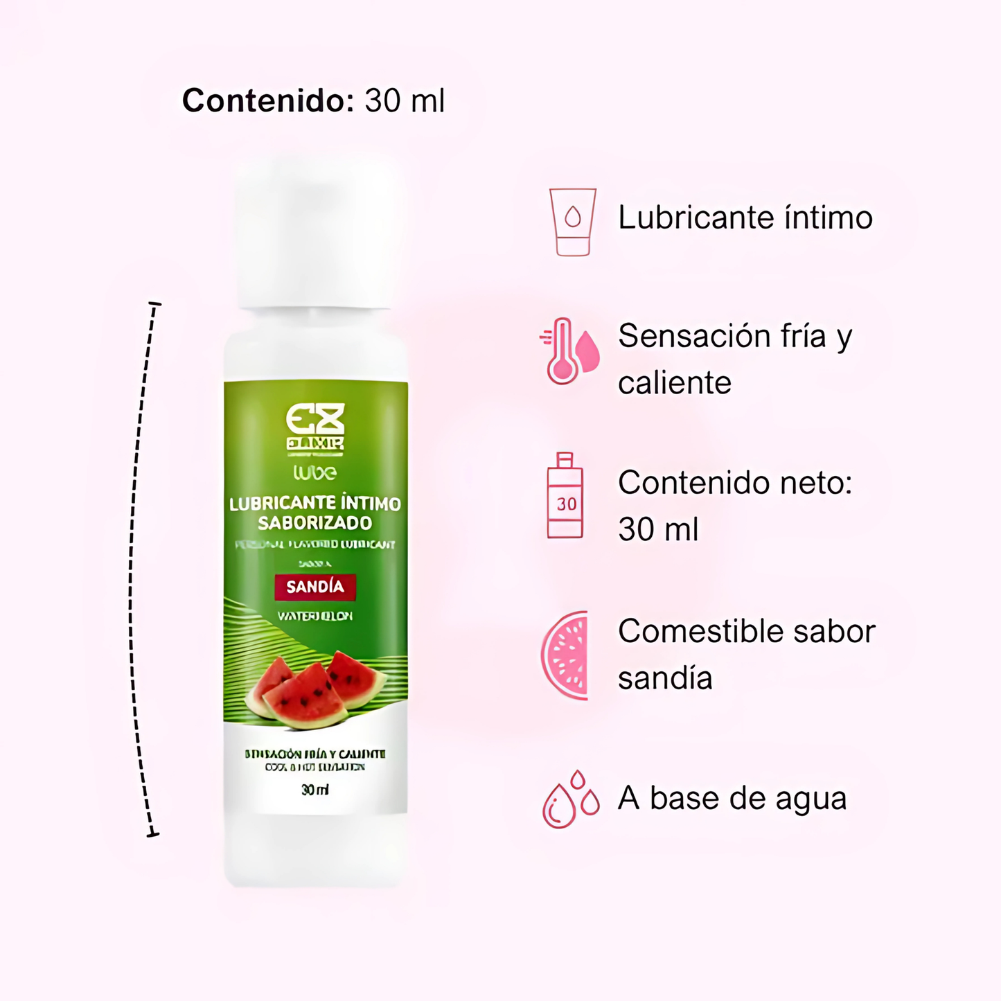 Lubricante Íntimo Elixir Sandía  30 ml