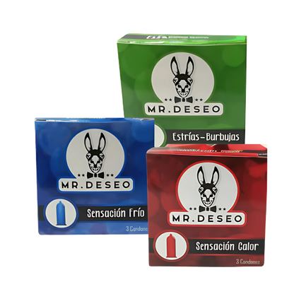 Condones Mr. Deseo  Ultrasensibles, Lubricados